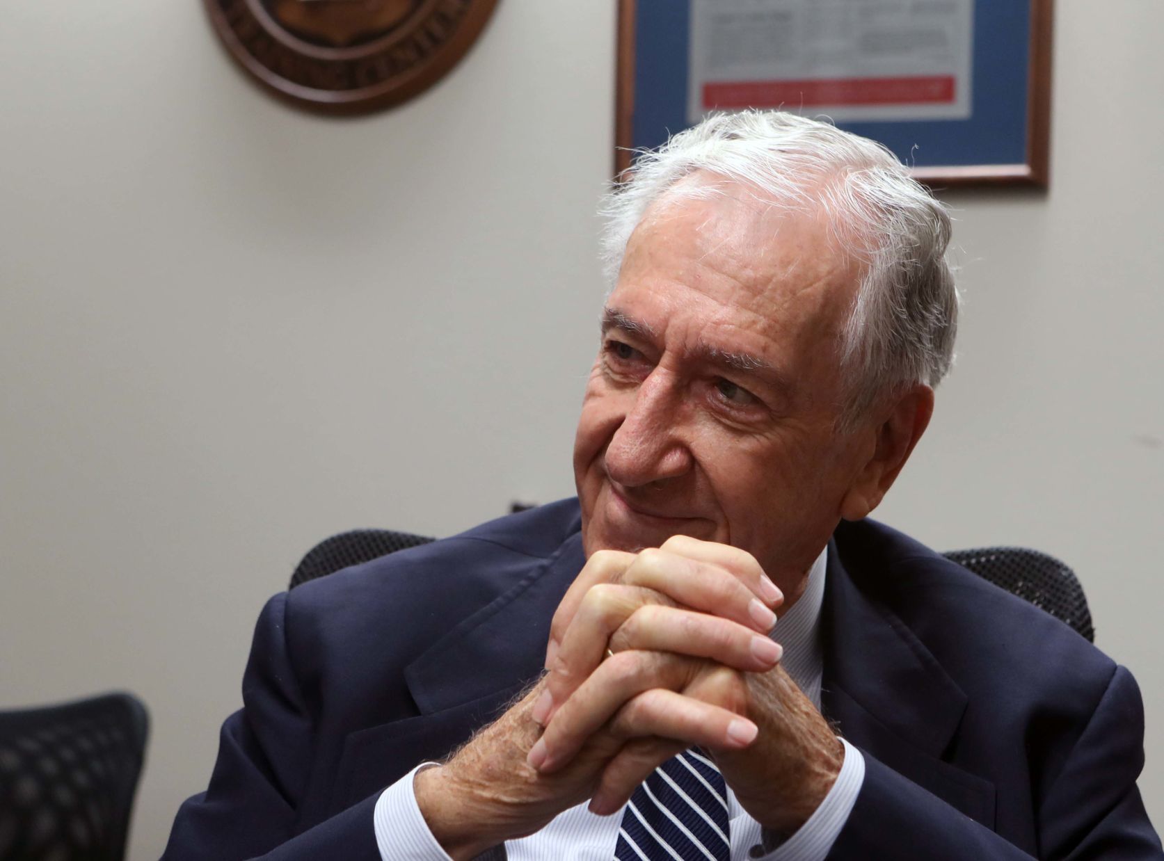 William Hughes former US Ambassador and Congressman who is recei
